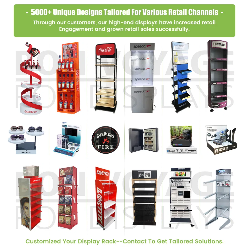 Customizable POS Hat Display Rack for Trade Shows