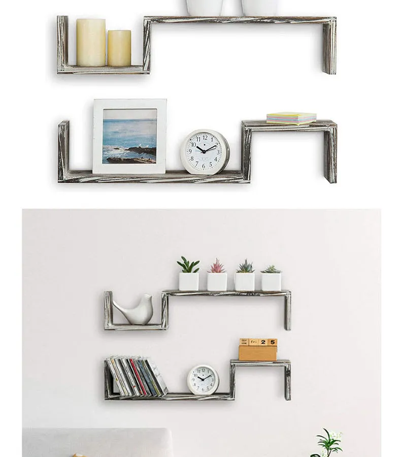 Wooden Craft Irregular Shape Wall Decoration 3