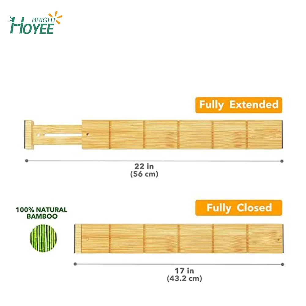 Expandable Bamboo Drawer Dividers