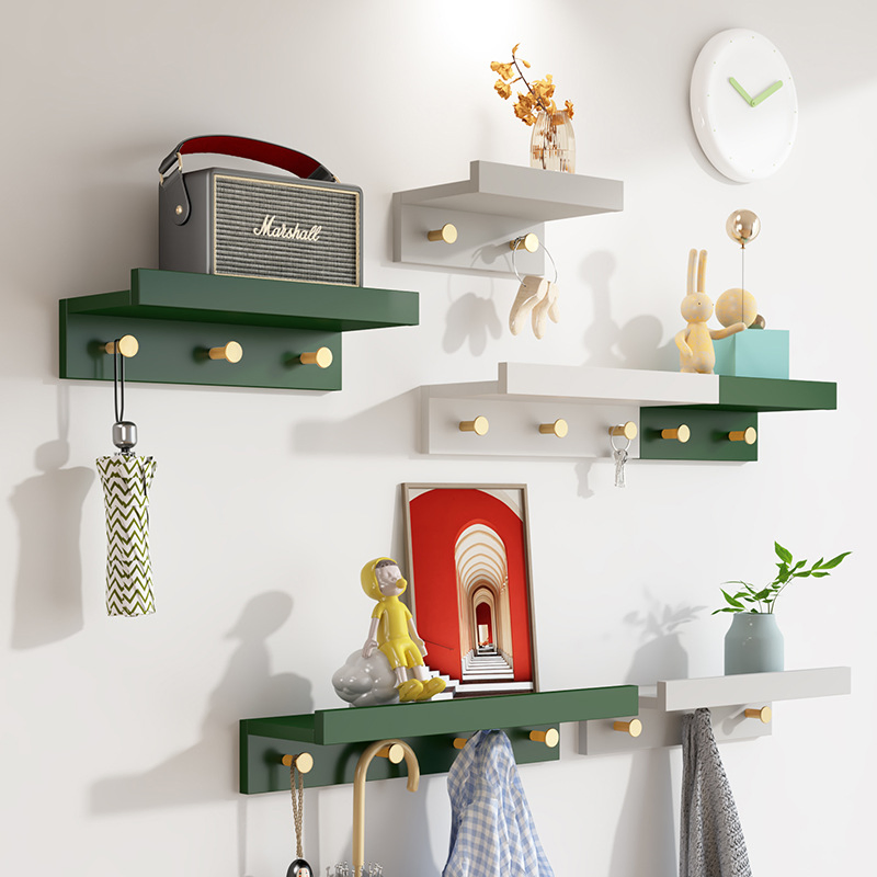 Modern Design Floating Solid Wood Wooden Wall Book Shelf for Study