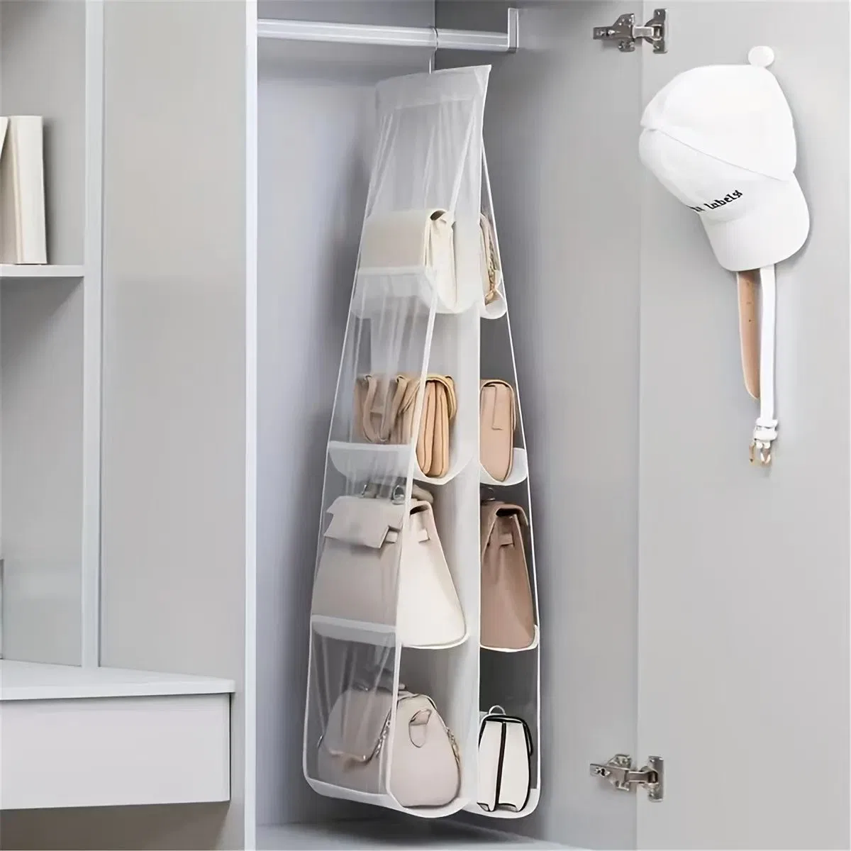Durable Hanging Handbag Storage Organizer for Family Wardrobe Bedroom