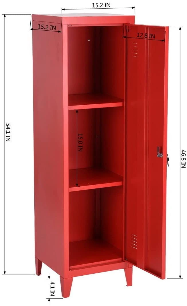 Office File Storage Metal Cabinet 3 Door 3-in-1 Cupboard Locker Organizer Console Stand