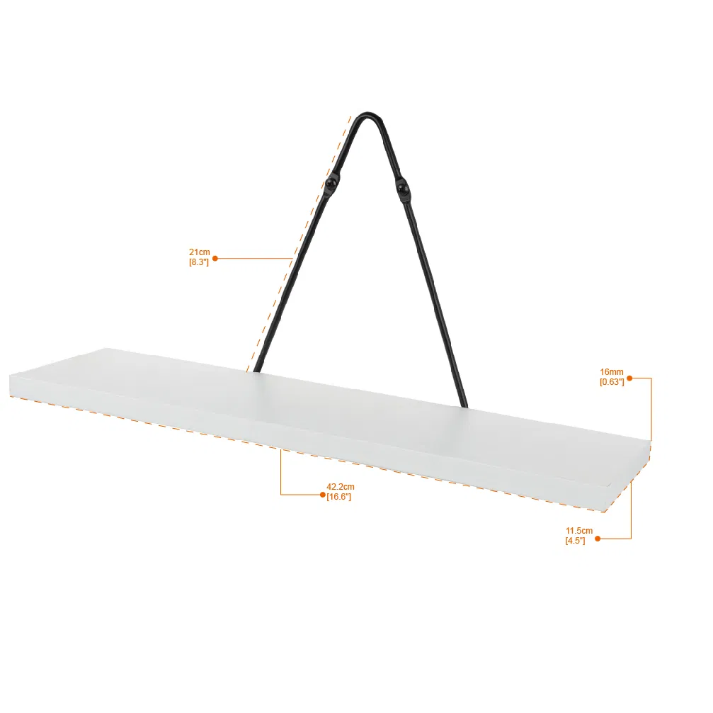 Floating Wooden Storage Shelf