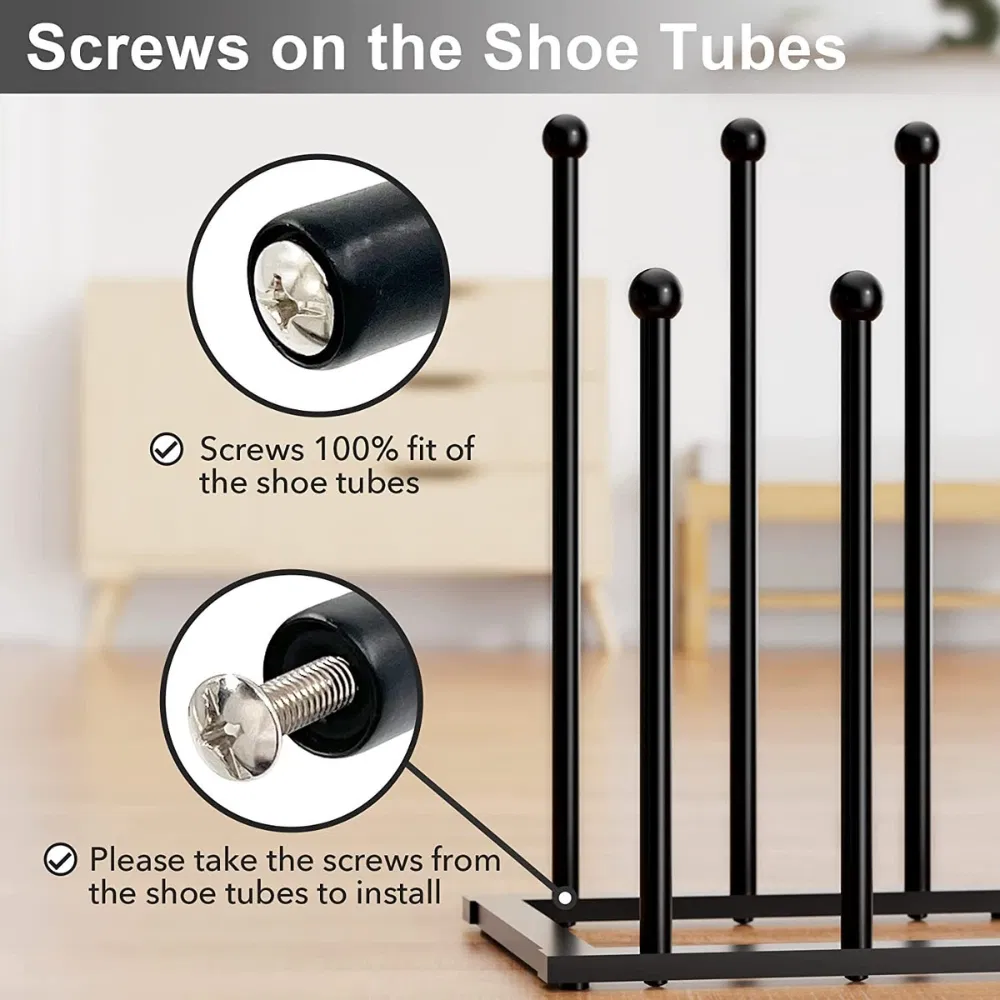 Stand-Alone Shoes Storage Metal Boot Rack Organizer Mi24531