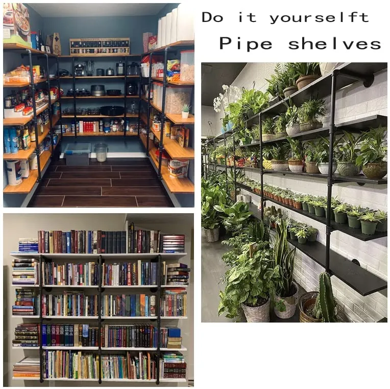 Iron Pipe Shelf Decor