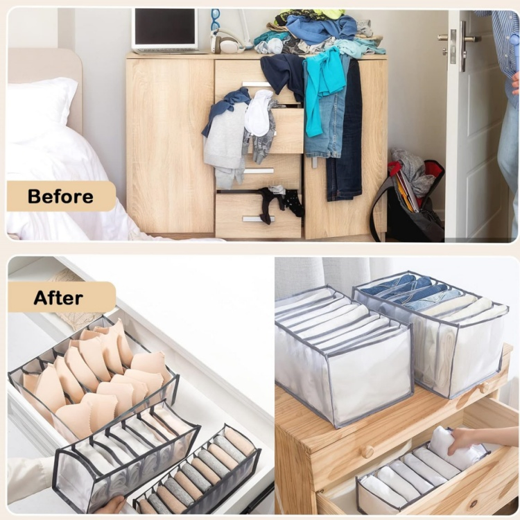 Wardrobe Clothes Organizer Drawer Dividers for Jeans