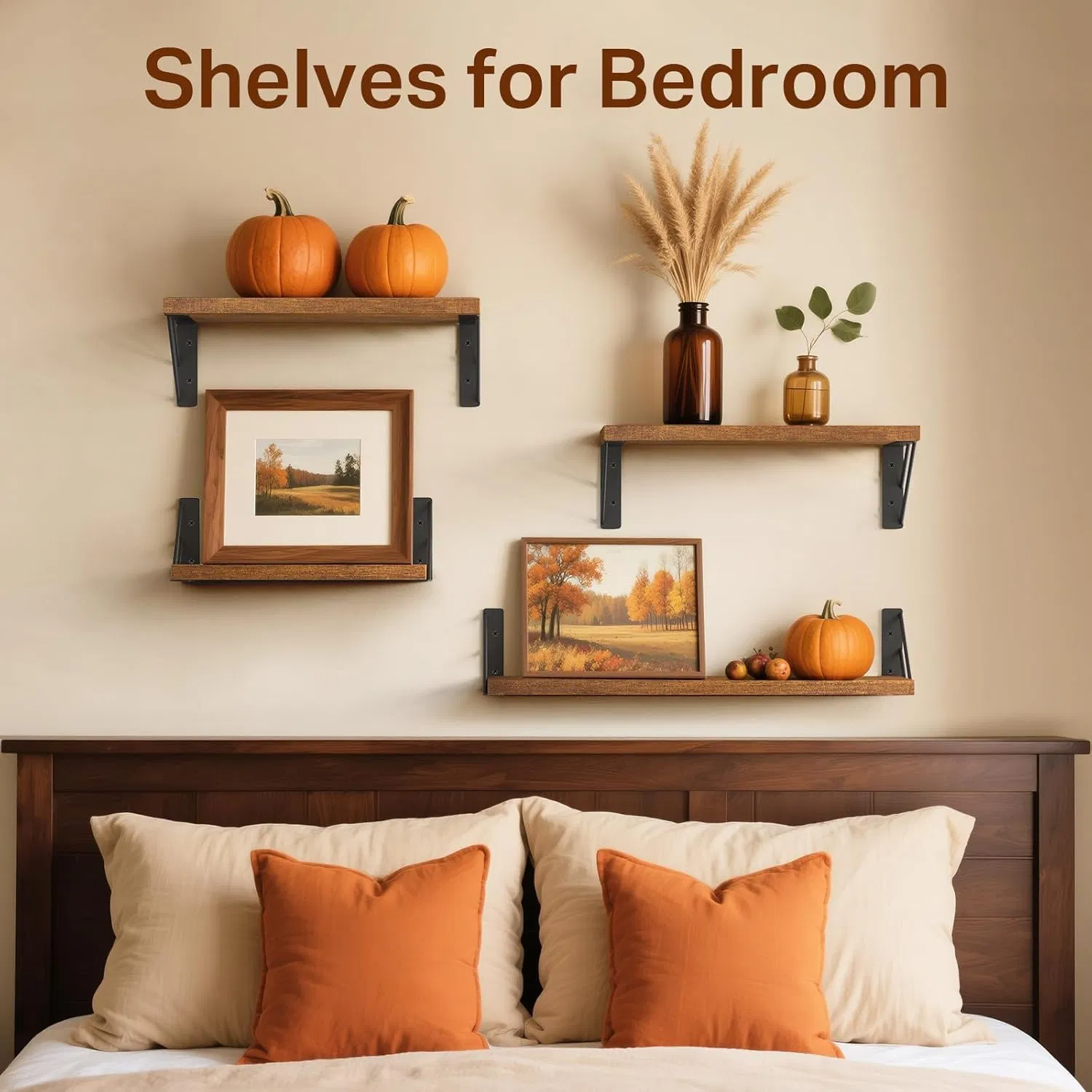 Corner Shelves Wall Shelves for Bedroom Decor Floating Wall Shelf for Living Room Kitchen Storage