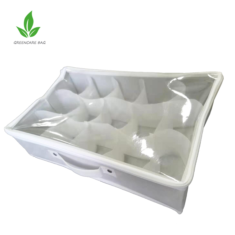 5-Shelf Hanging Closet Organizer with PVC Dust Cover and Side Pockets, Hanging Closet Shelves Storage for Wardrobe