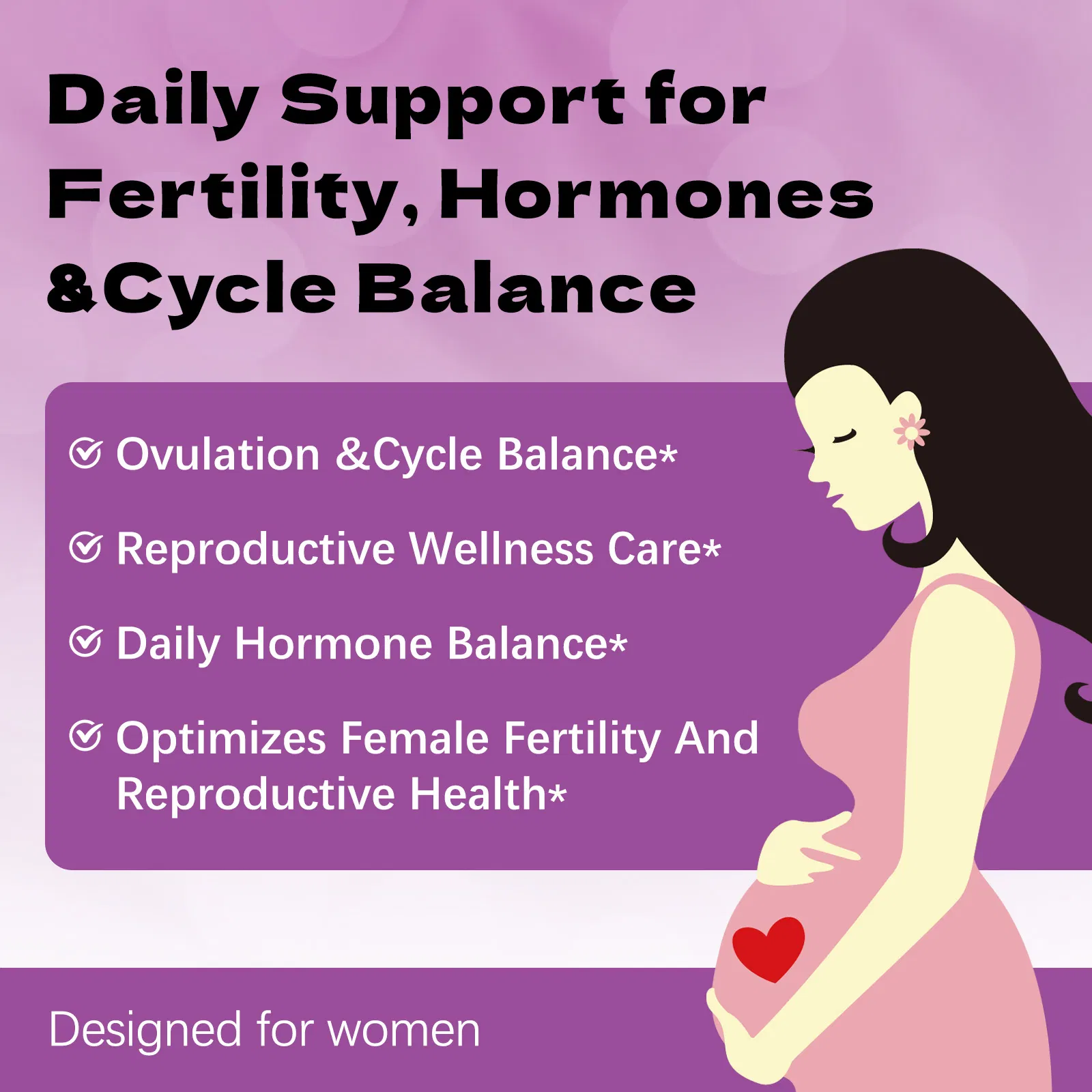 Natural Fertility Support Blend for Women's Hormone Health