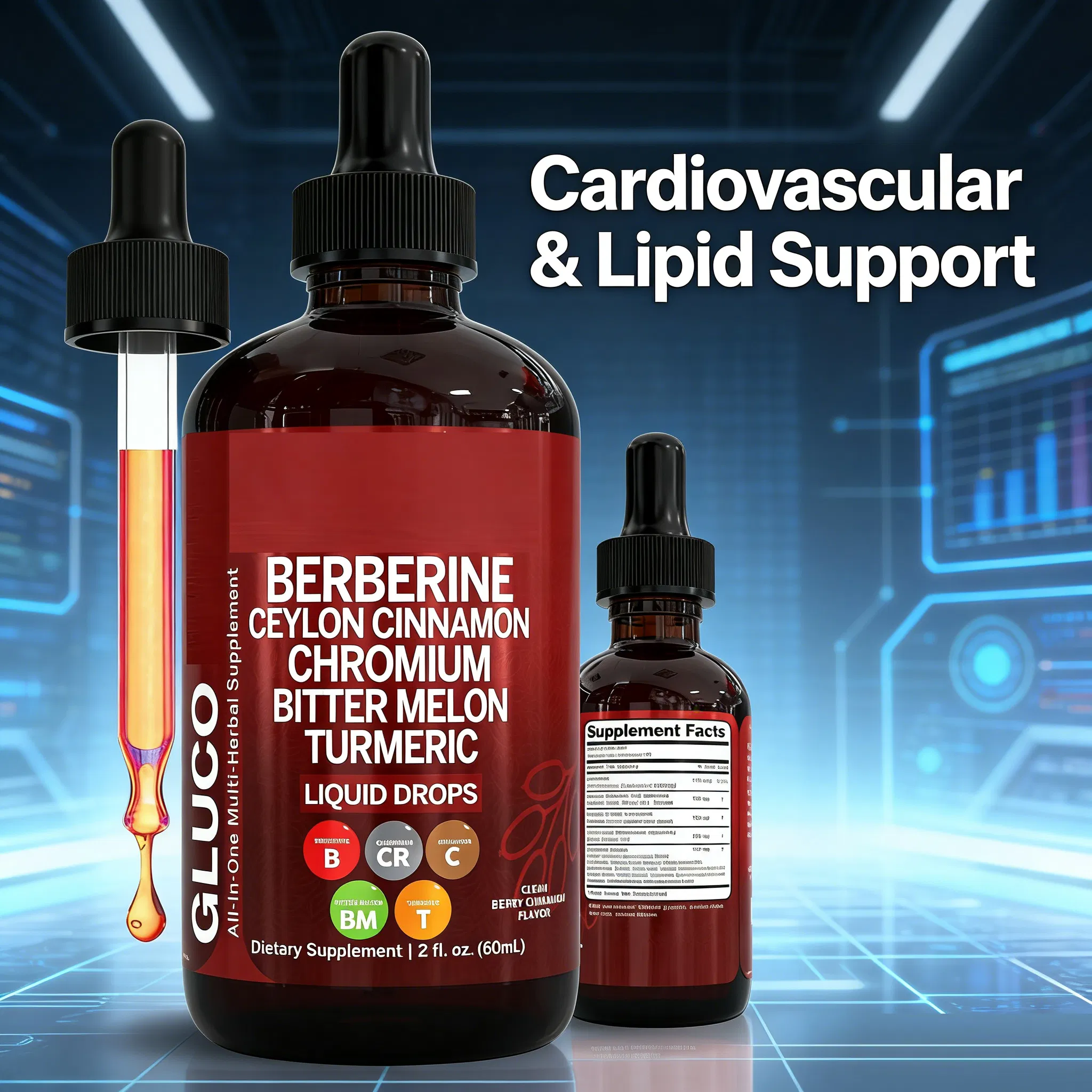 Supports Immune Function with Berberine, Turmeric, and Cinnamon Blend