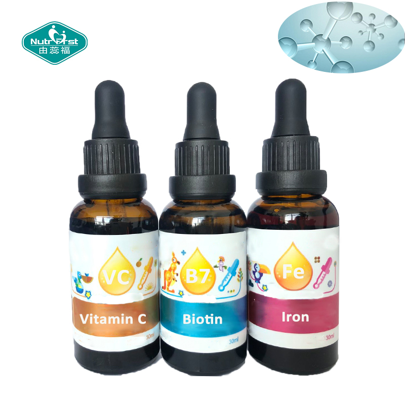 Liquid Drop Biotin Hydrolyzed Collagen Beauty Support Dietary Supplement I + III