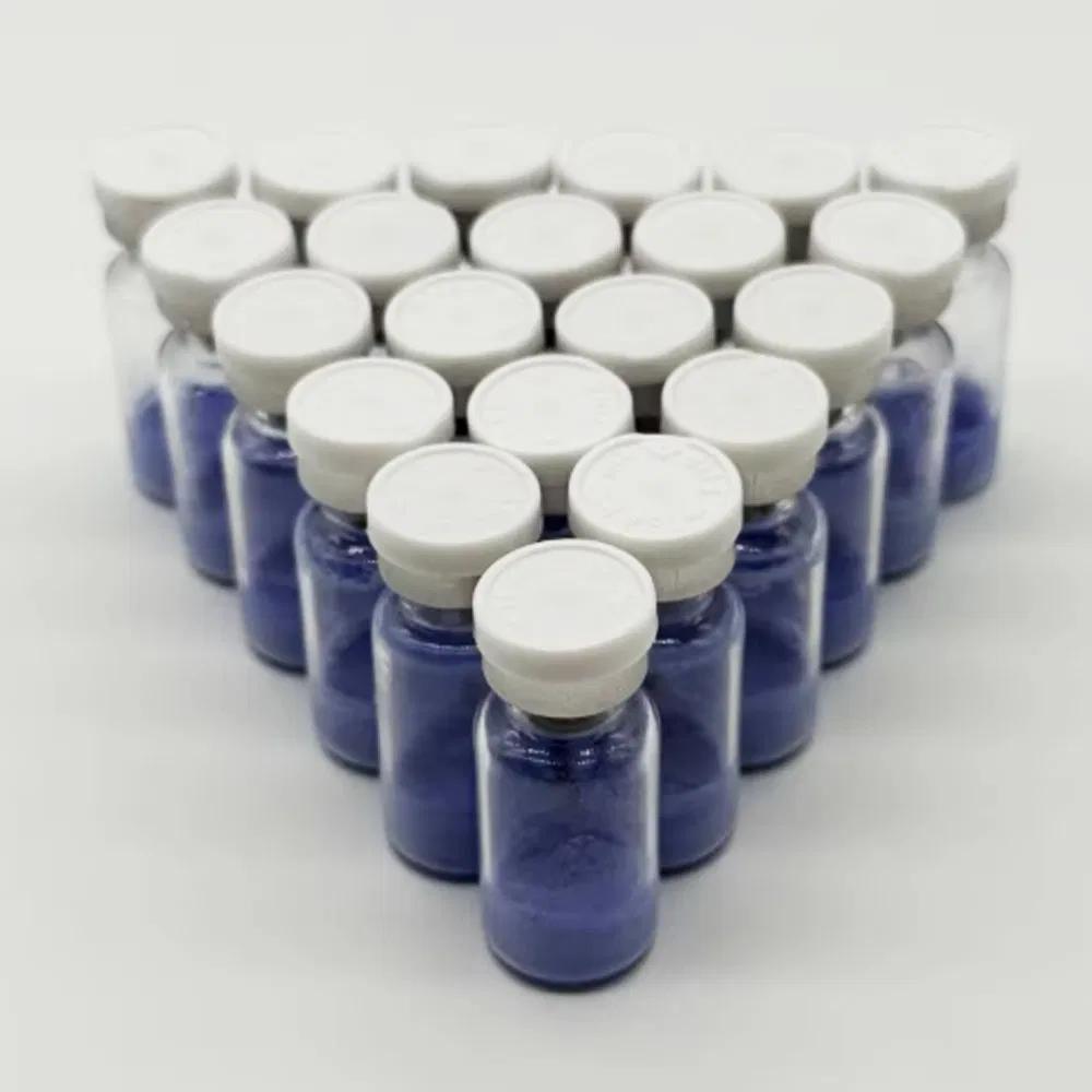 Top Quality Ghk-Cu Peptides Raw Powder Blue Copper Peptide Hair Copper Peptide Raw Material Ghk-Cu