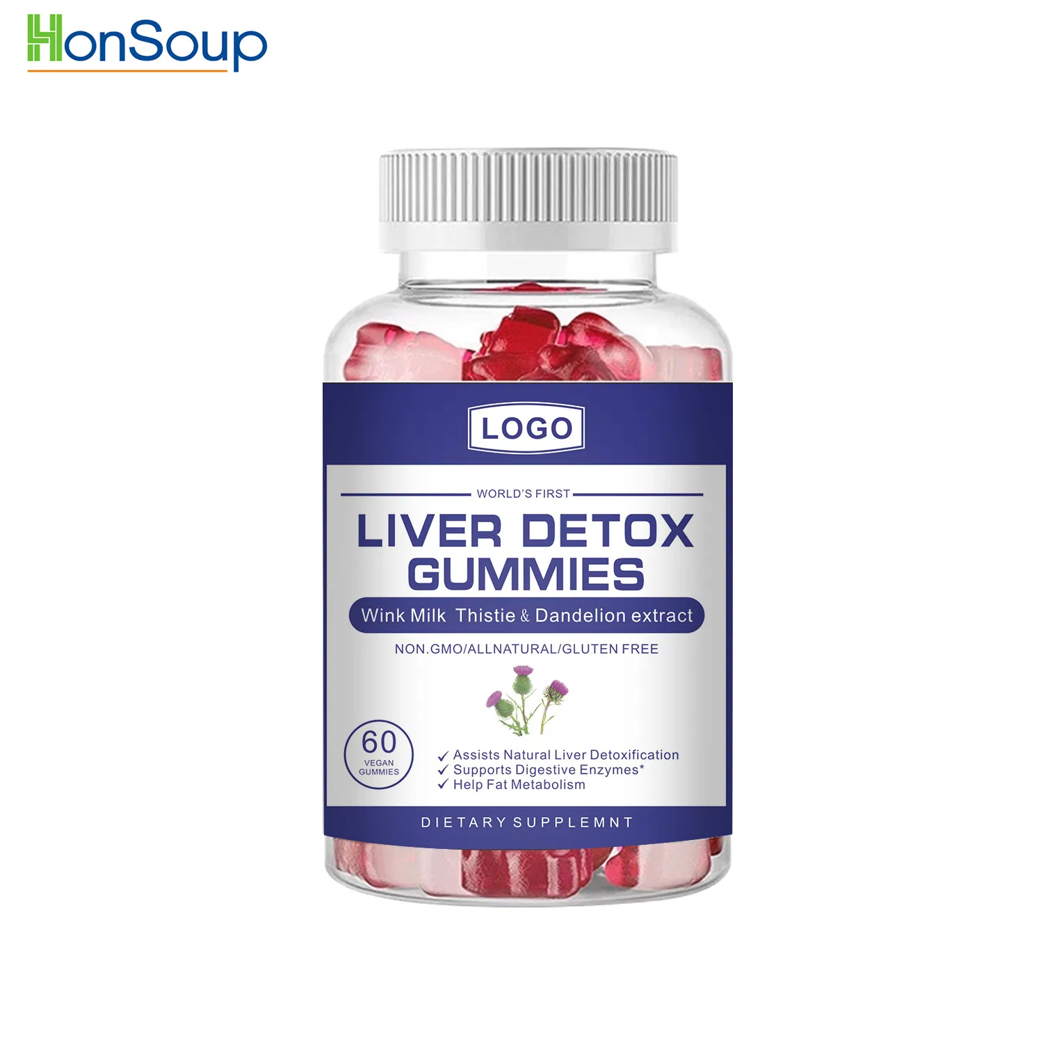 Superfood Gummies with Premium Fruit &amp; Herbal Extract Blend for Daily Multivitamin Support