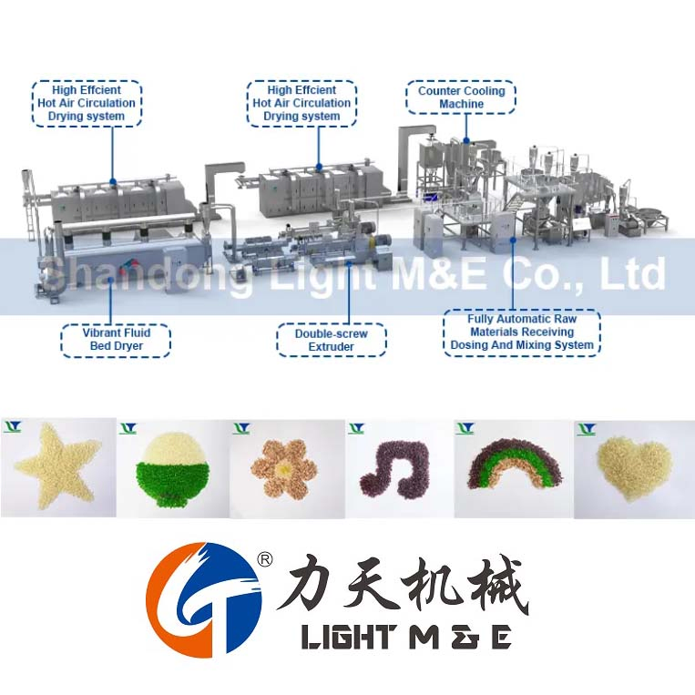 Nutrition Rice Process Line Fortified Rice Making Macchine