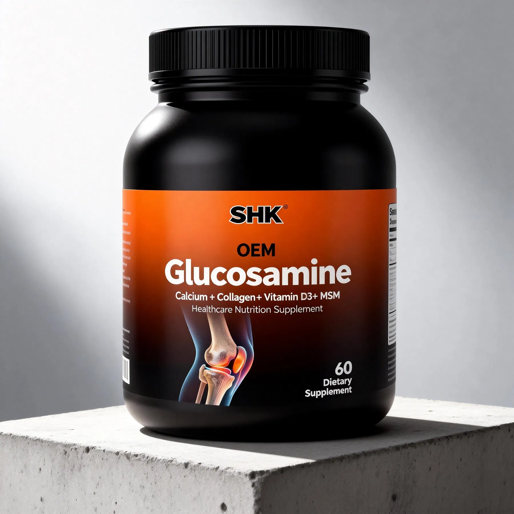 Private Label Joint Healthcare Nutrition Supplement Glucosamine Calcium Collagen Vitamin D3 Msm Tablets