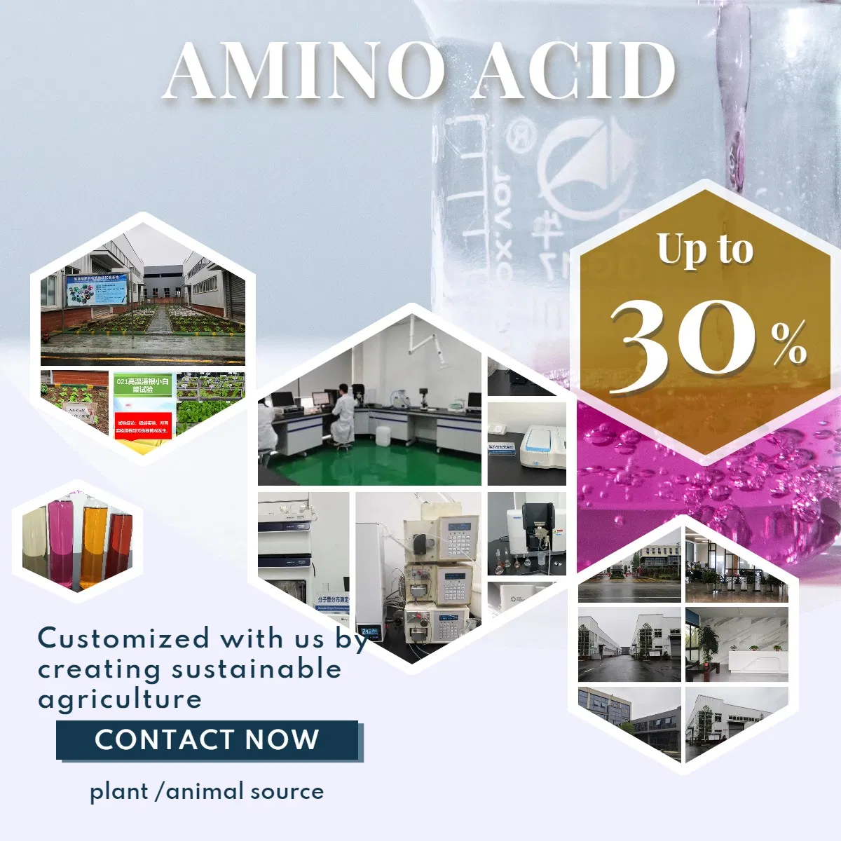 Premium Trace Element Bio Fertilizer with Amino Acids for Plants