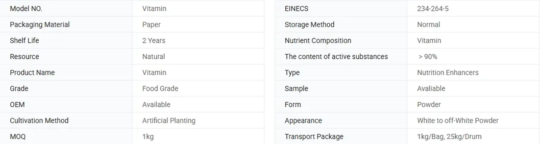 Water Soluble D-Calcium Pantothenate