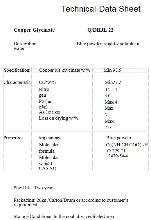 Copper Glycinate Detail 1