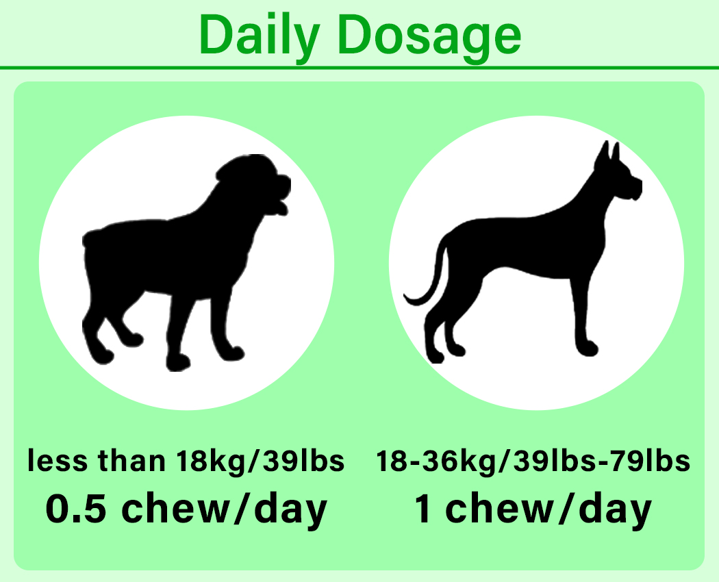Canine Joint Support Mobility Support with Glucosamine Chondroitin Pet Dog Dietary Supplement Msm Chewable Bites