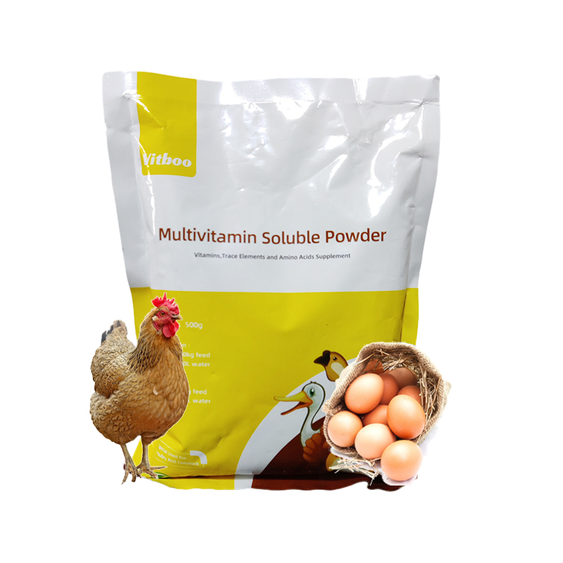 Premix Vitamin Ad3e Water Soluble Powder for Poultry and Livestock Daily Use