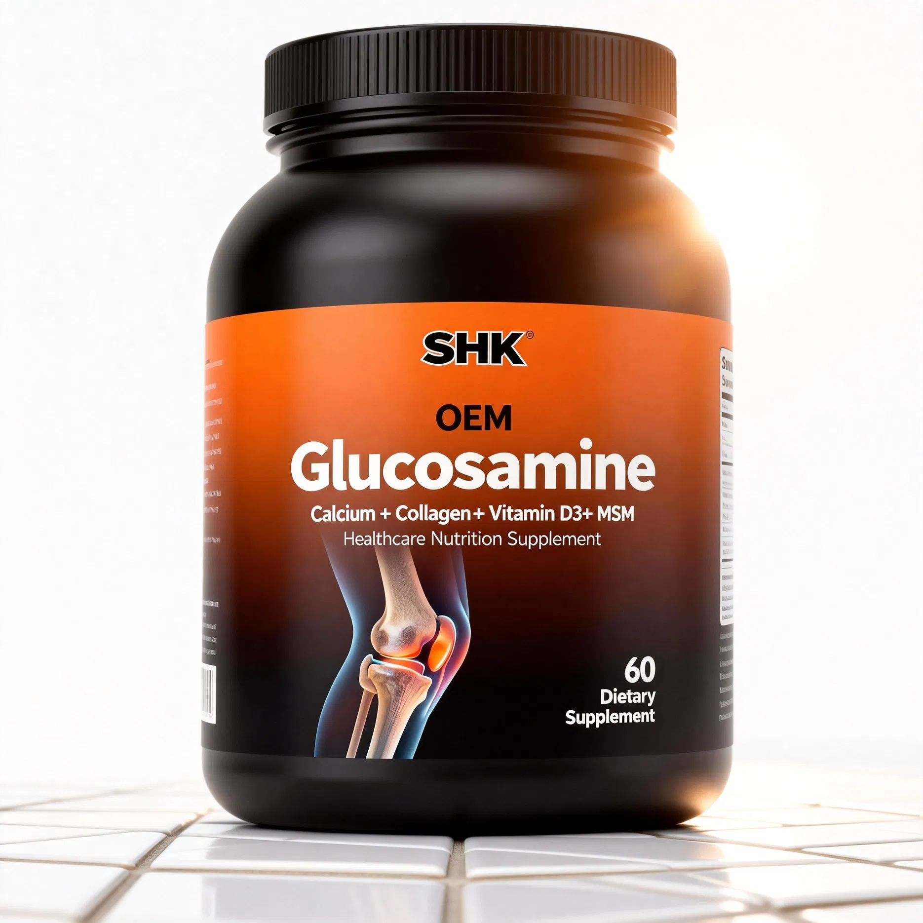 Private Label Joint Healthcare Nutrition Supplement Glucosamine Calcium Collagen Vitamin D3 Msm Tablets