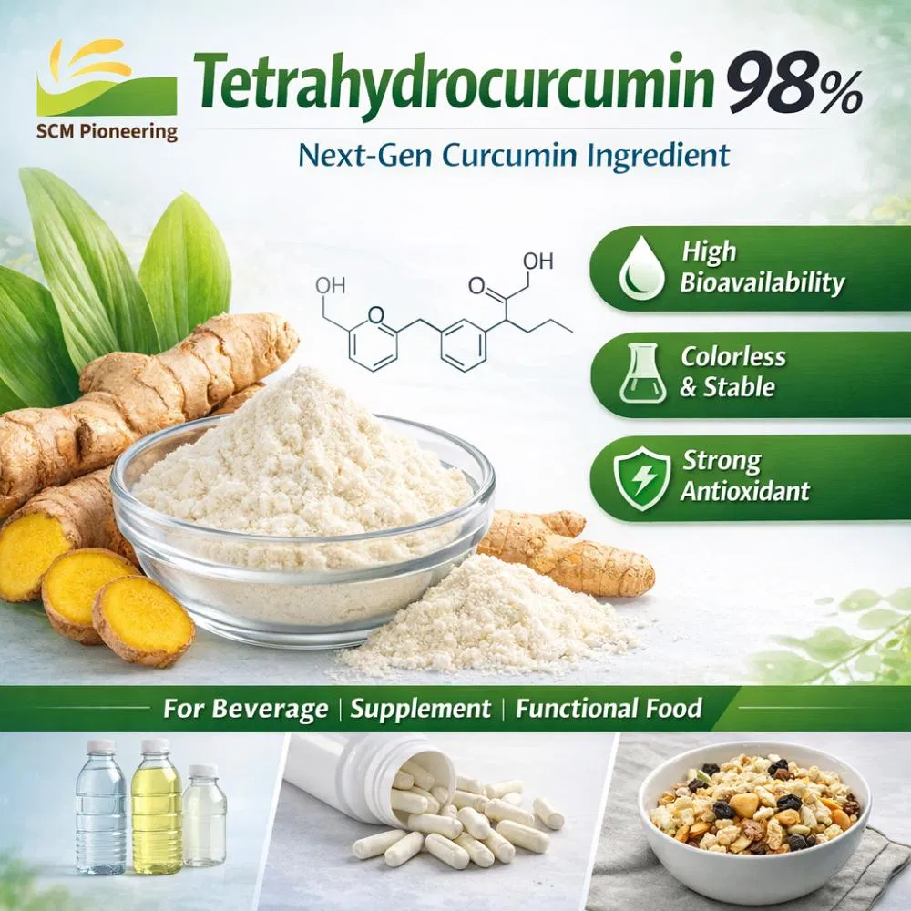 Tetrahydrocurcumin (4-HC) Powder High Bioavailability Supplement Ingredient Bulk