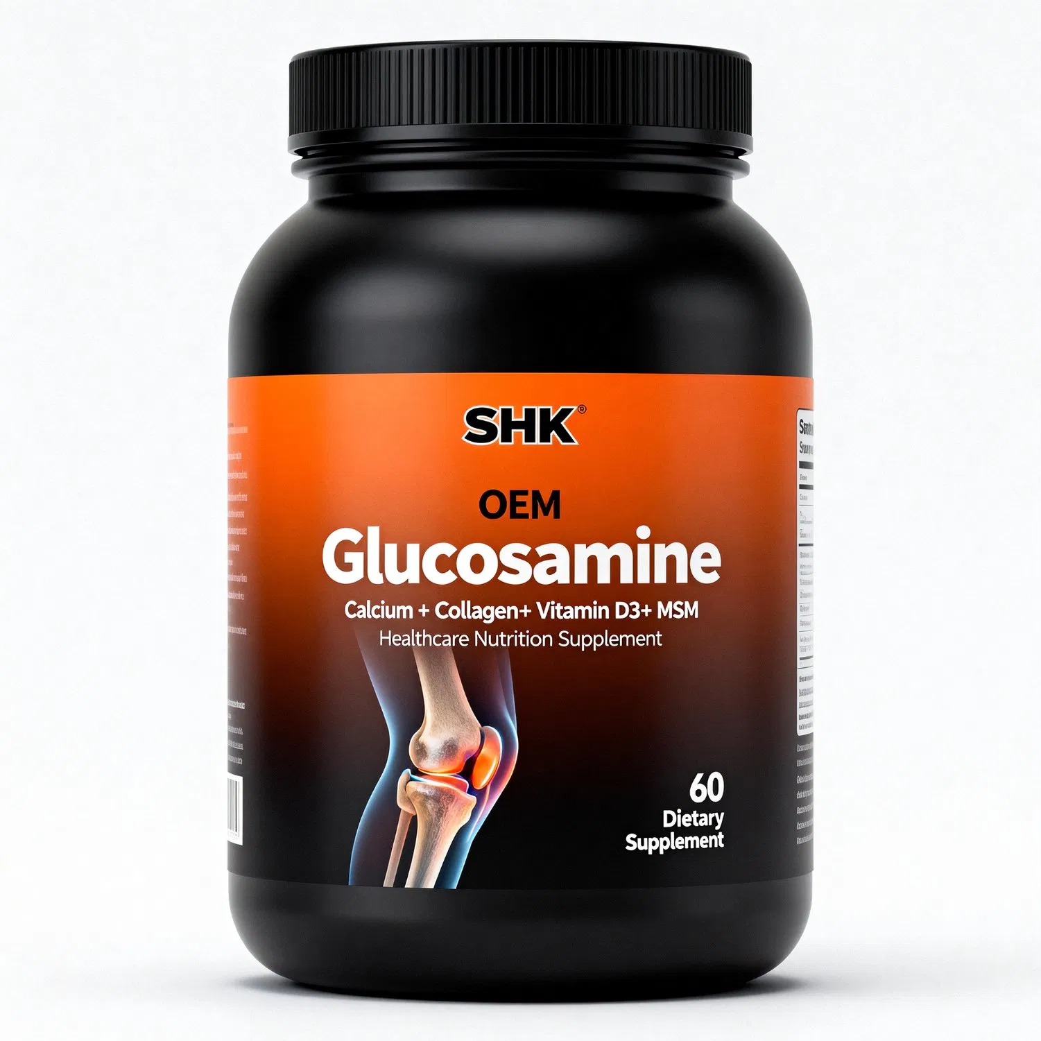 Private Label Joint Healthcare Nutrition Supplement Glucosamine Calcium Collagen Vitamin D3 Msm Tablets