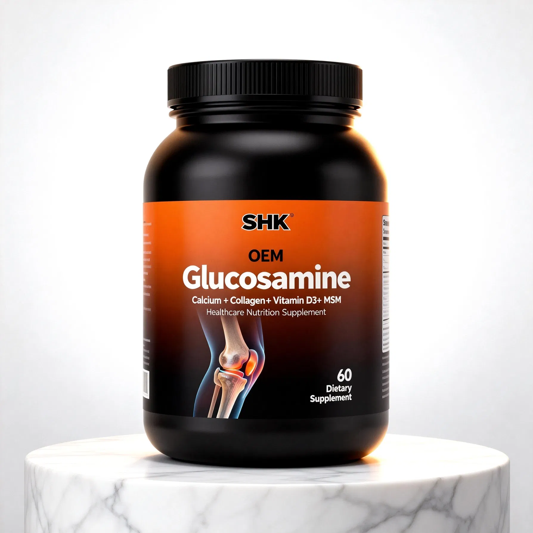 Private Label Joint Healthcare Nutrition Supplement Glucosamine Calcium Collagen Vitamin D3 Msm Tablets