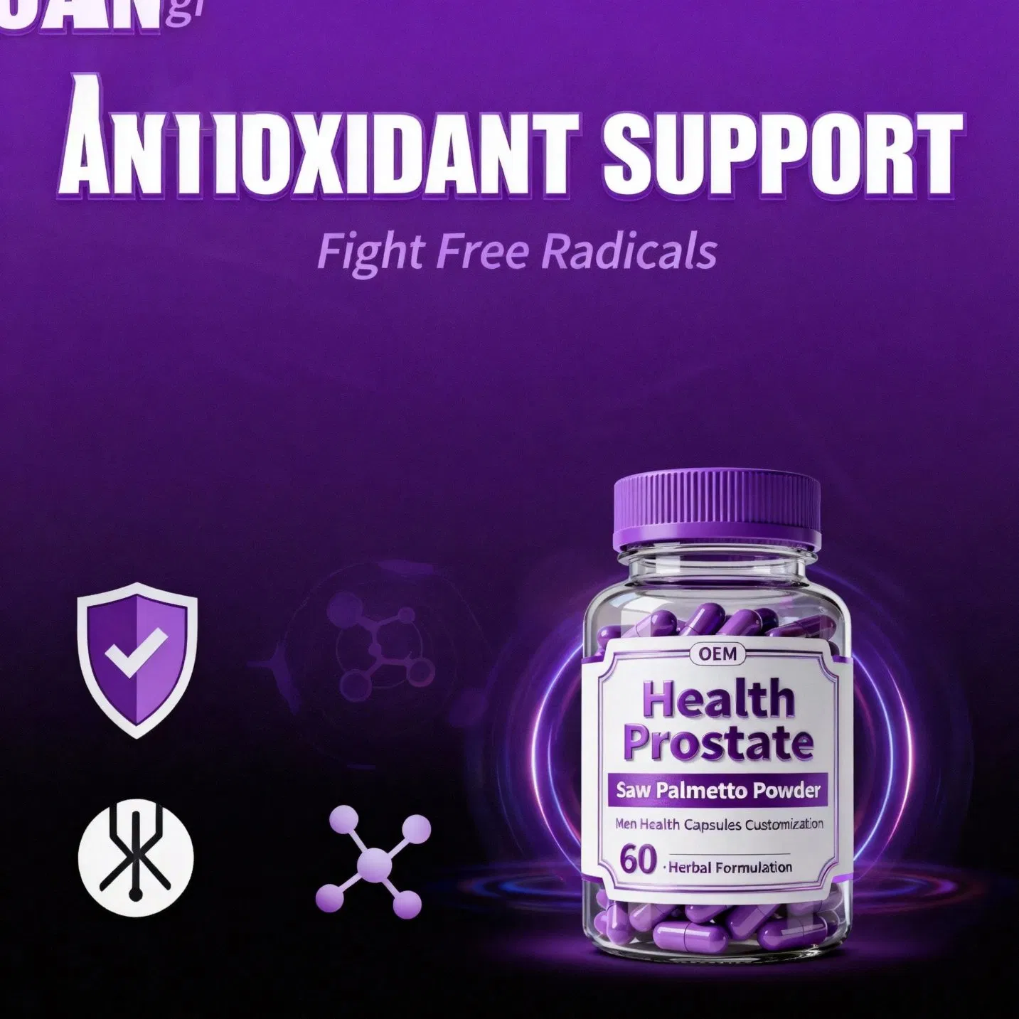 Prostate Health Support Supplement with Saw Palmetto Extract Capsules Men Prostate &amp; Urinary Support OEM