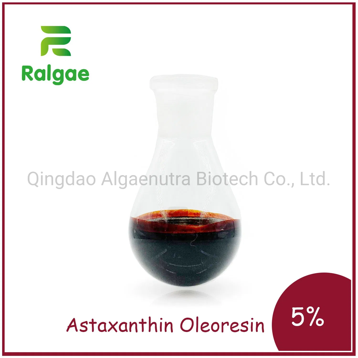 Natural Haematococcus Algae Extract Antioxidant Astaxanthin Oleoresin Oil 5% Content