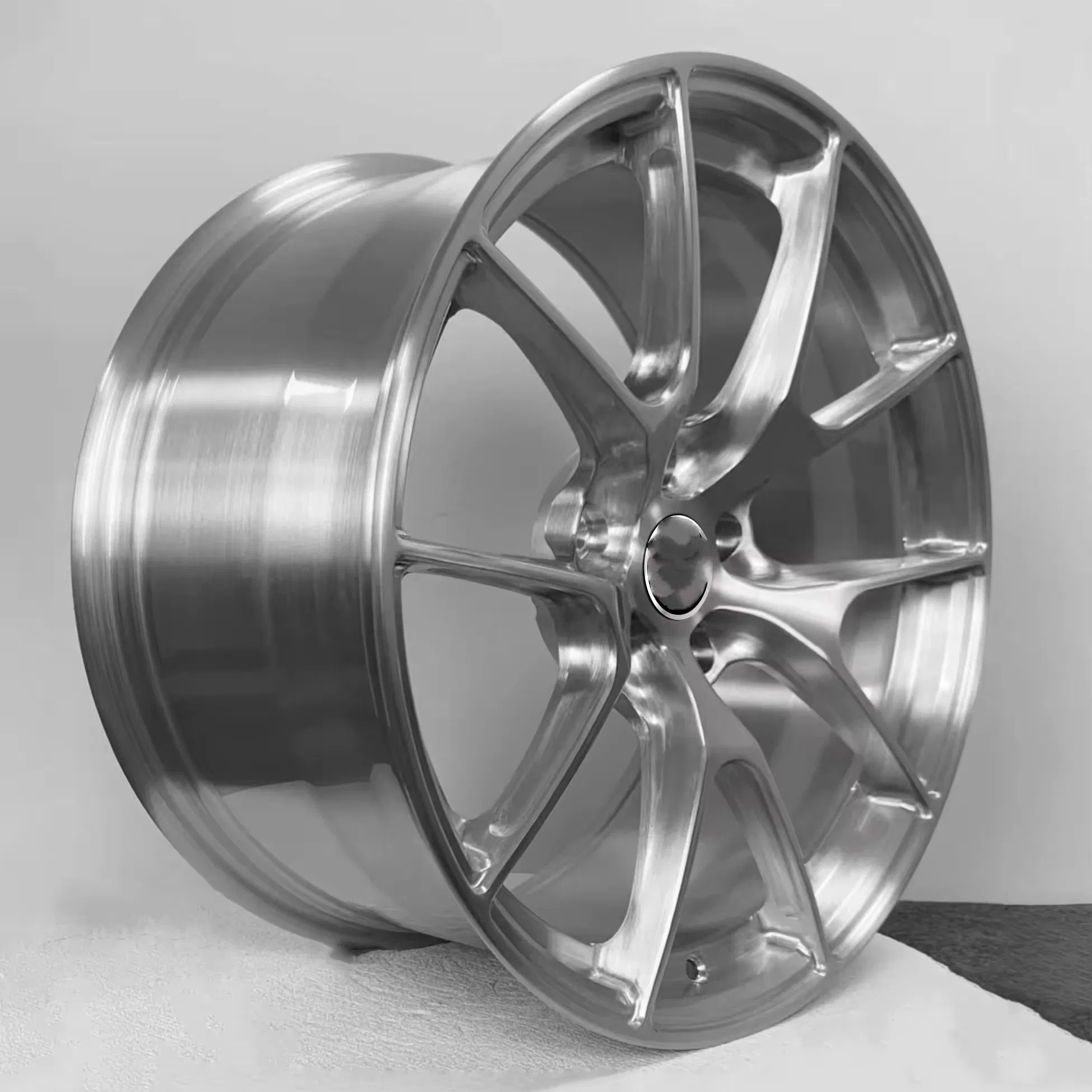 18/19/20inch 5X120 Forged Split Spoke Wheels Brushed Titanium Polished Wheels Rim