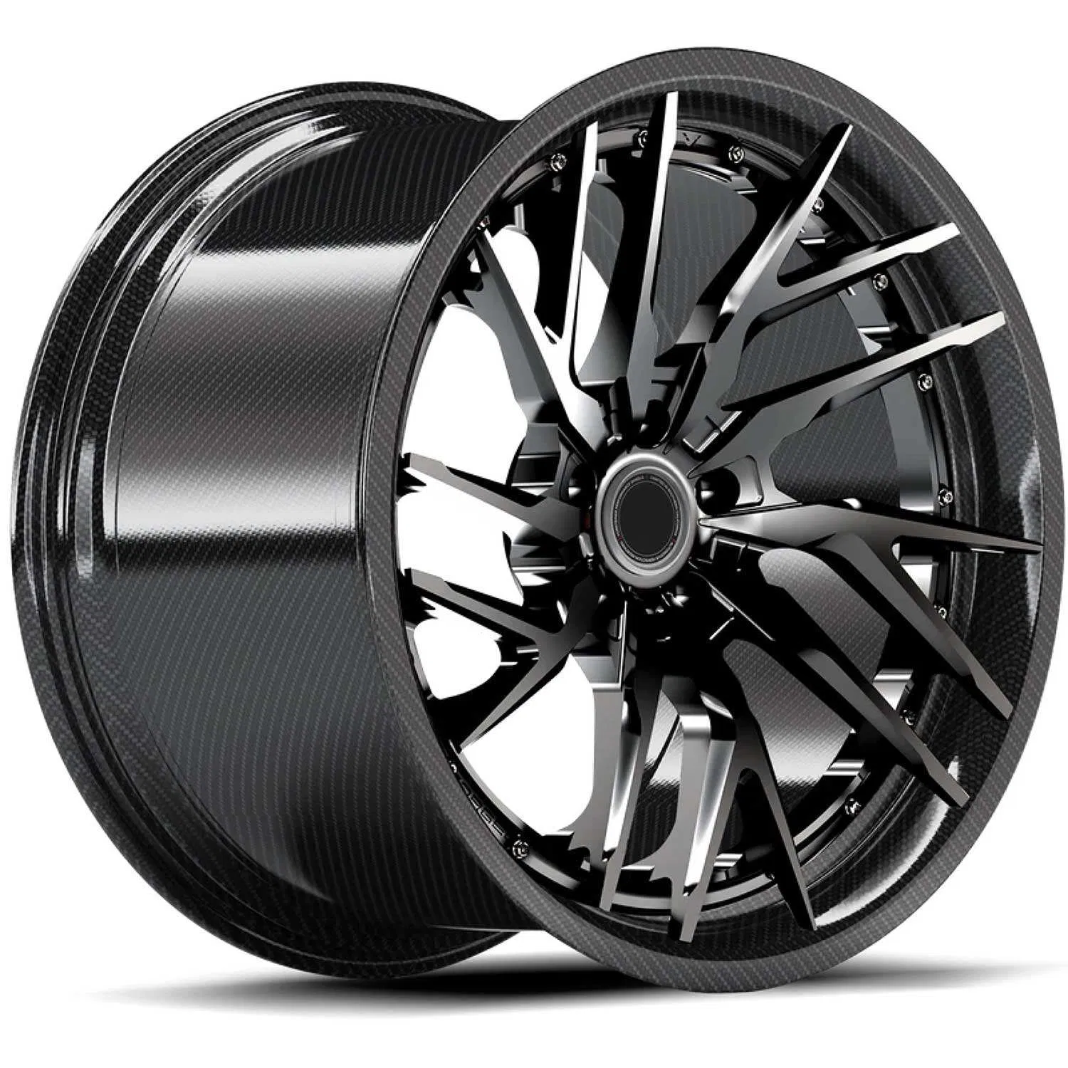 19 Inch 18 Inches 20 Inches Black Wheel Hub Oy17006 Forged Wheel Carbon Fiber
