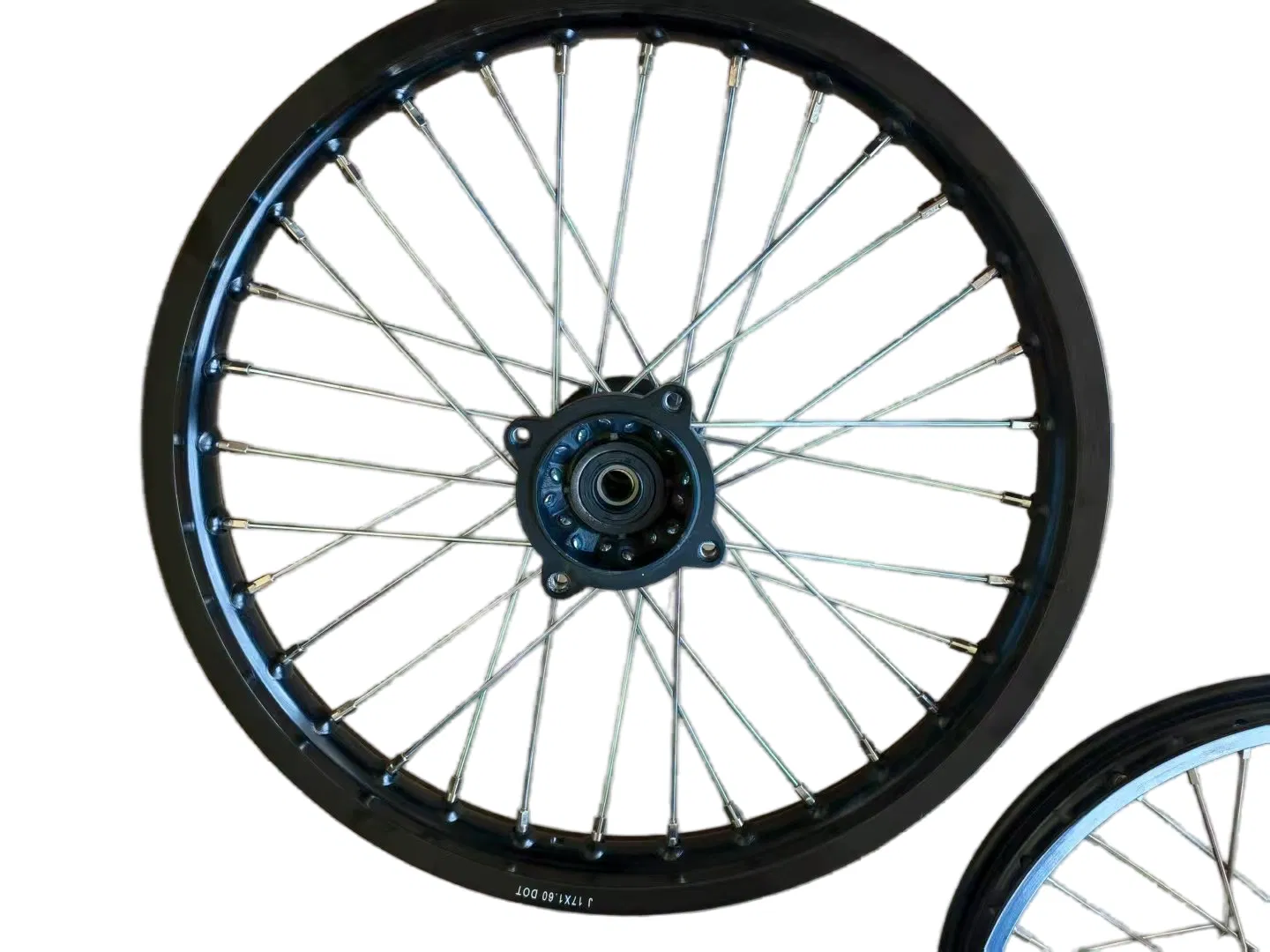 China Supplier Large Black Modified Motorcycle Wire Spoke Wheel Set