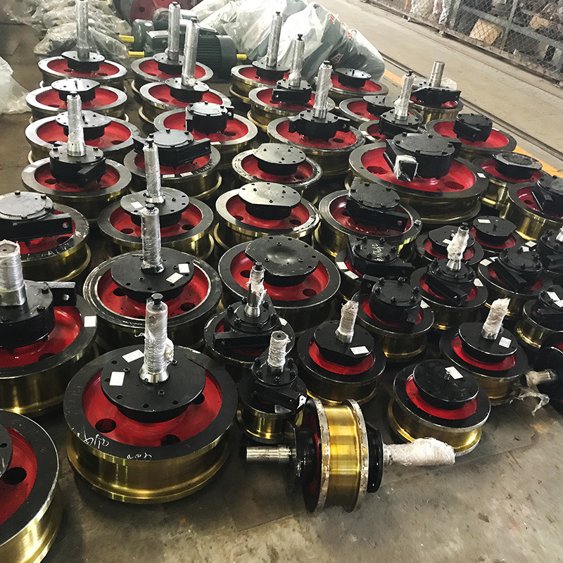 Machinery Part Forged Steel Crane Gantry Rail Wheel Crane Rail Trolley Wheel