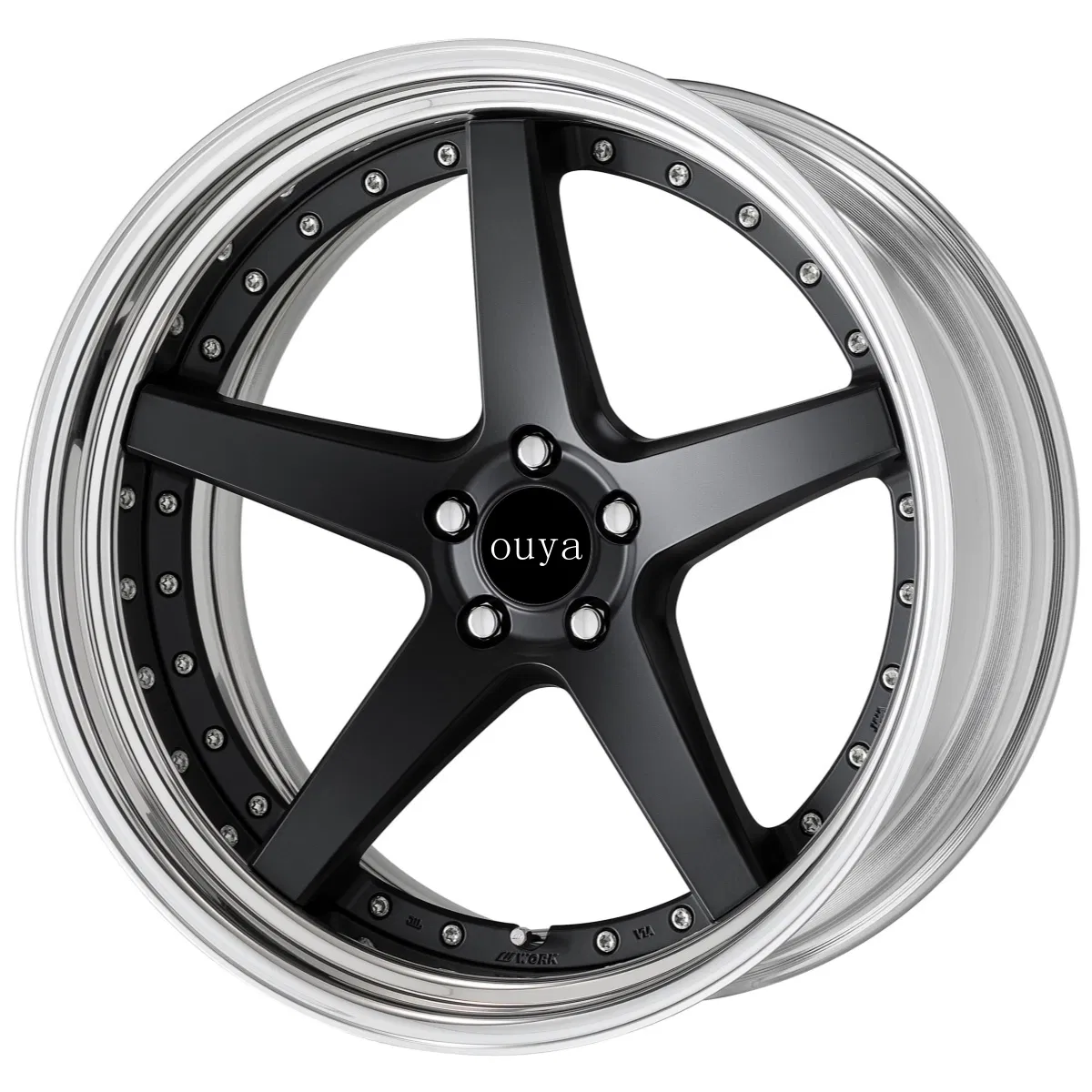 15 16 17 18 Inch Customized Gunmetal Wheel Rim High Polished Split-Spoke Design Forged Alloy Wheels 5X100 5X108 5X120 5X127