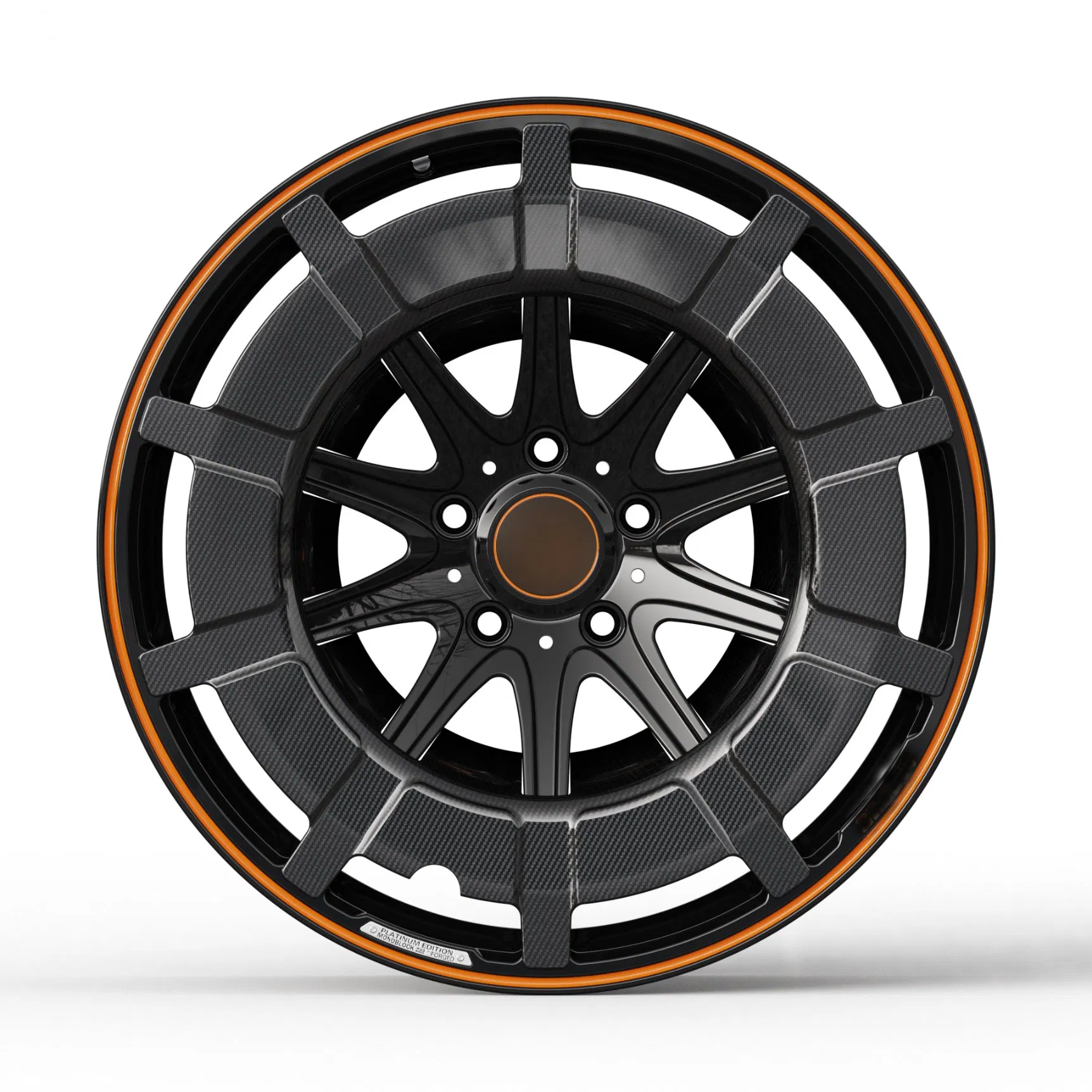 Hadison HD1277 Customizable Color/Size/Center Cap with Real Carbon Fiber Ring Forged Wheel Rim for Mercedes G Class