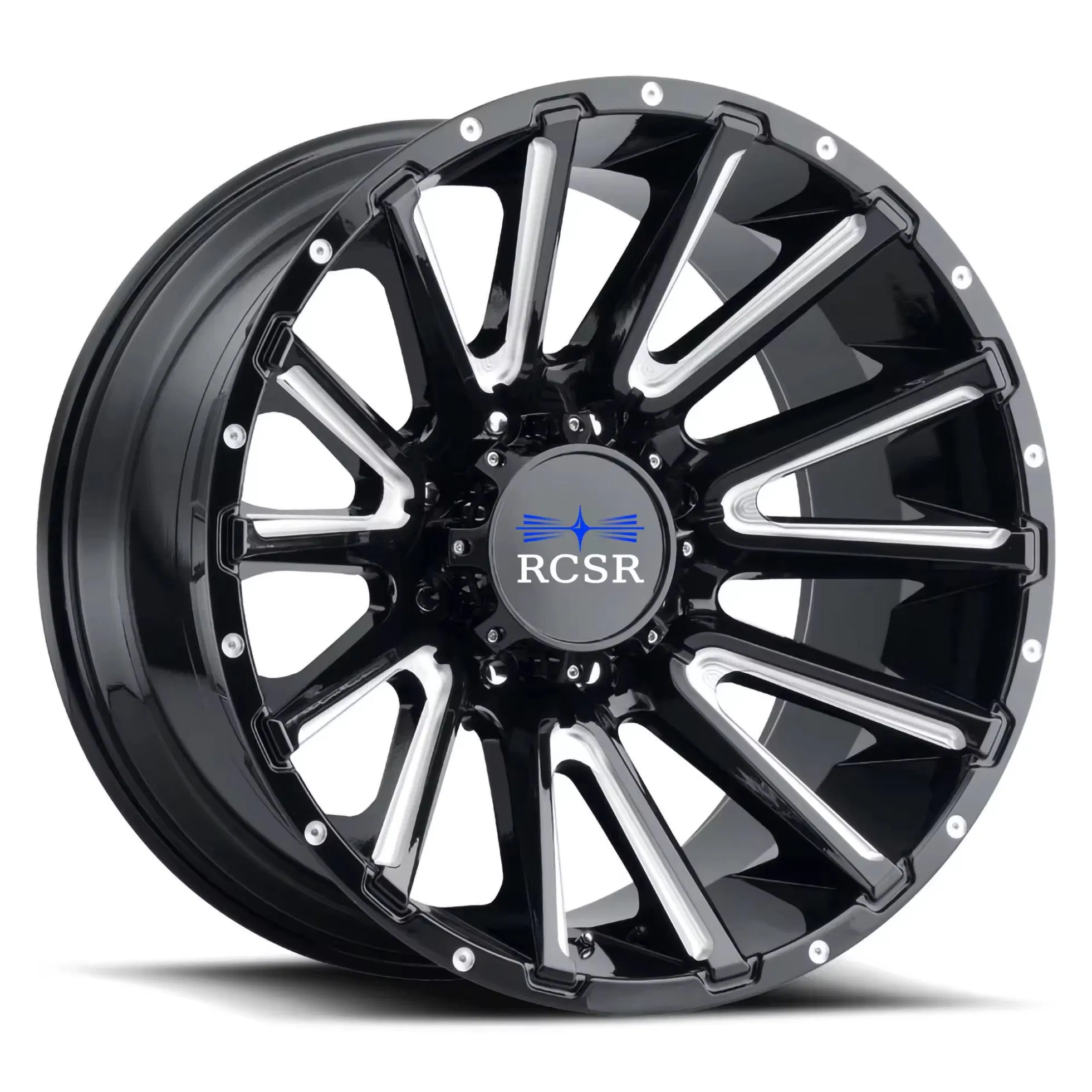 Rcsr Hot Sale Customizable Size 17-24 26 28 30 Inch PCD 5X108 6X139.7 5X114.3 5X150 Deep Dish Forged Rims -15-0 for Toyota Land Cruiser