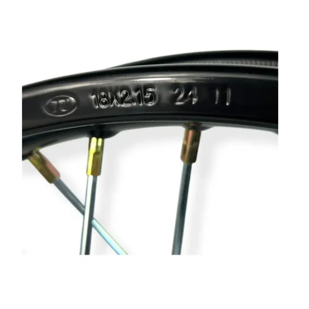 China Wholesale Weather-Resistant Corrosion Dm250 Rear Black Motorcycle Spoke Wheel