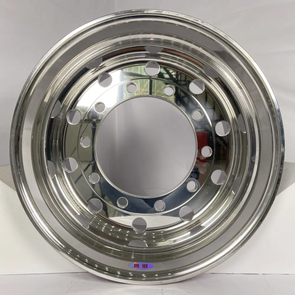 Manufacturer High-Quality Forged Aluminum Alloy Truck Wheel Hub and Rim Lightweight Forged Aluminum Alloy Truck Wheel Rim for Heavy Loads 22.5*13.00