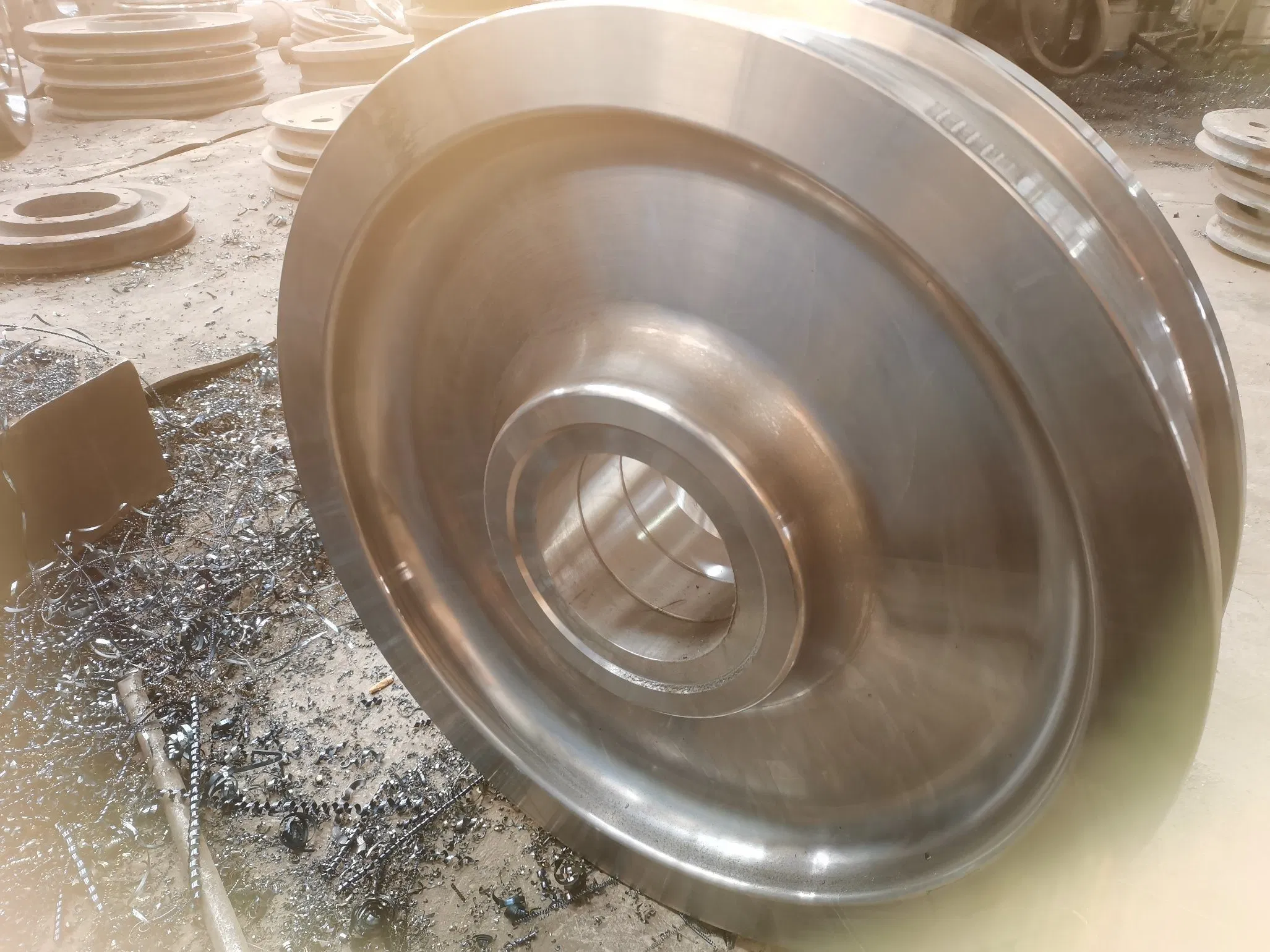 Customized Spare Part Forged Rail Steel Wheels Freight Wagon Wheel