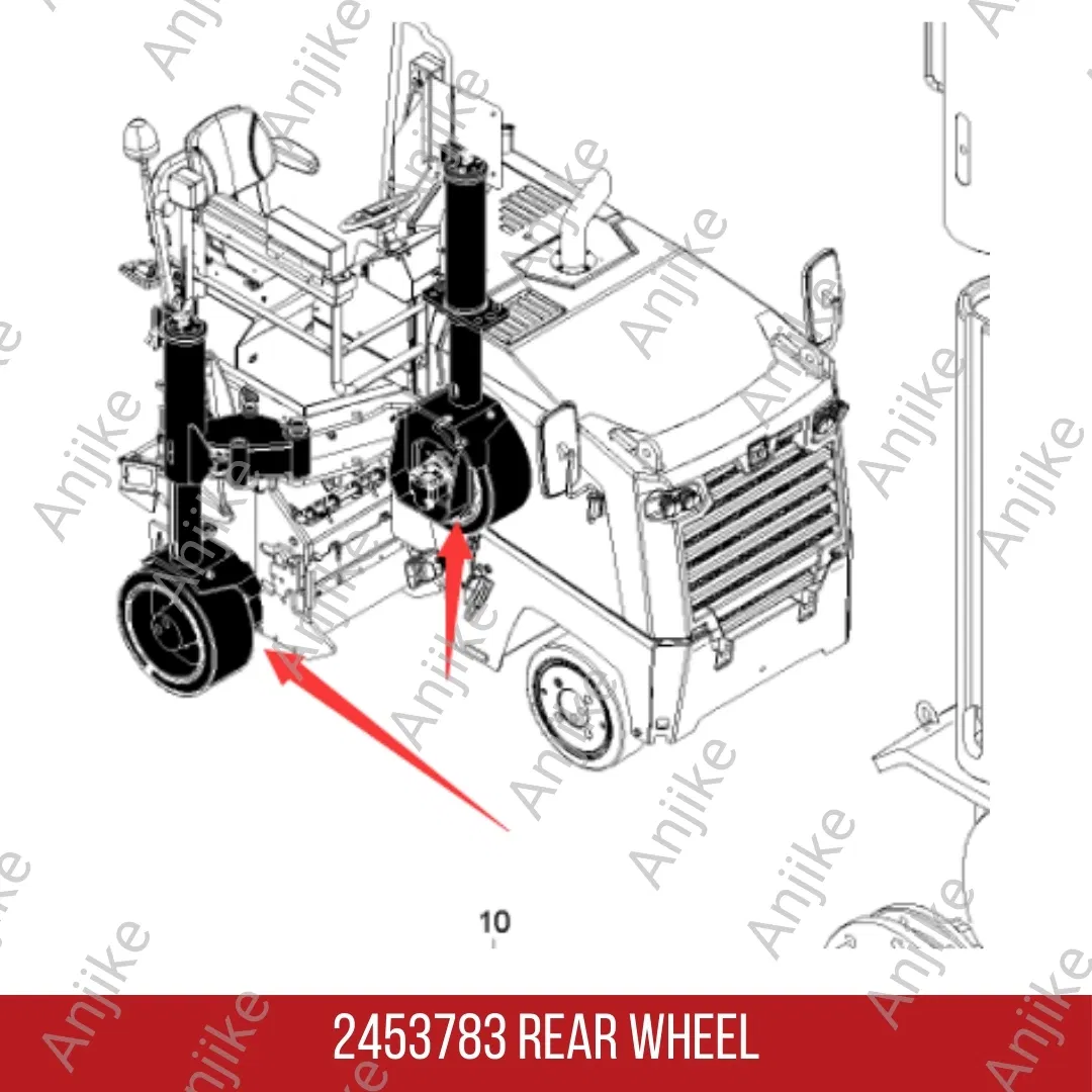 2453783 Milling Machine Rear Wheel