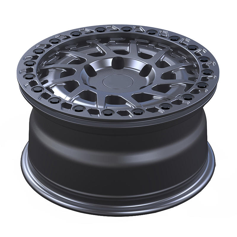 Beadlock 4X4 18-26 Gray Negative Offset Aluminum Alloy Rims Forged Wheels