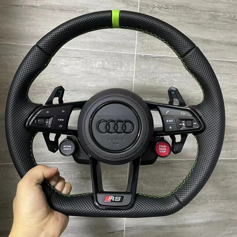 Wholesale Steering Wheel Carbon Fiber Leather for Audi A4 A5 A6 A8 RS5 RS7 Modification OEM/ODM