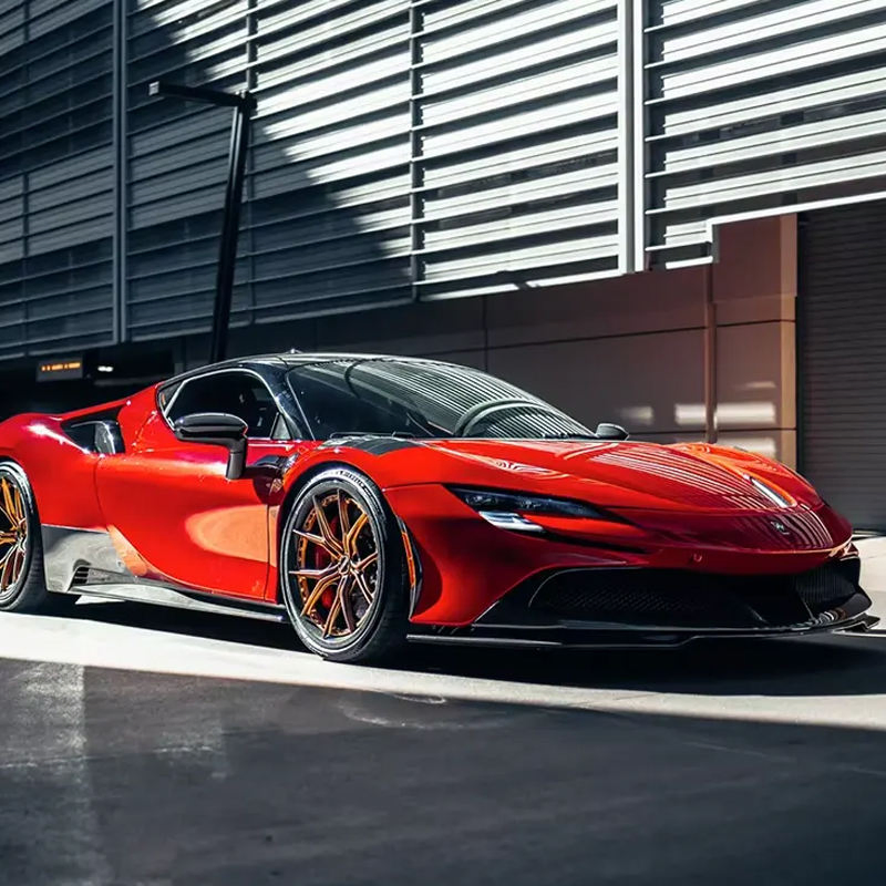 Customized Alloy Car Rims Carbon Fiber Forged Passenger Car Wheels for BMW