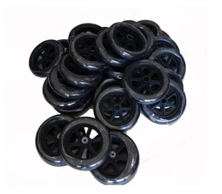 Wheelchair Brake Parts Wheelchair Caster Wheel Auto Parts Wheel Handrimi Rear Wheels with Rubber Tire