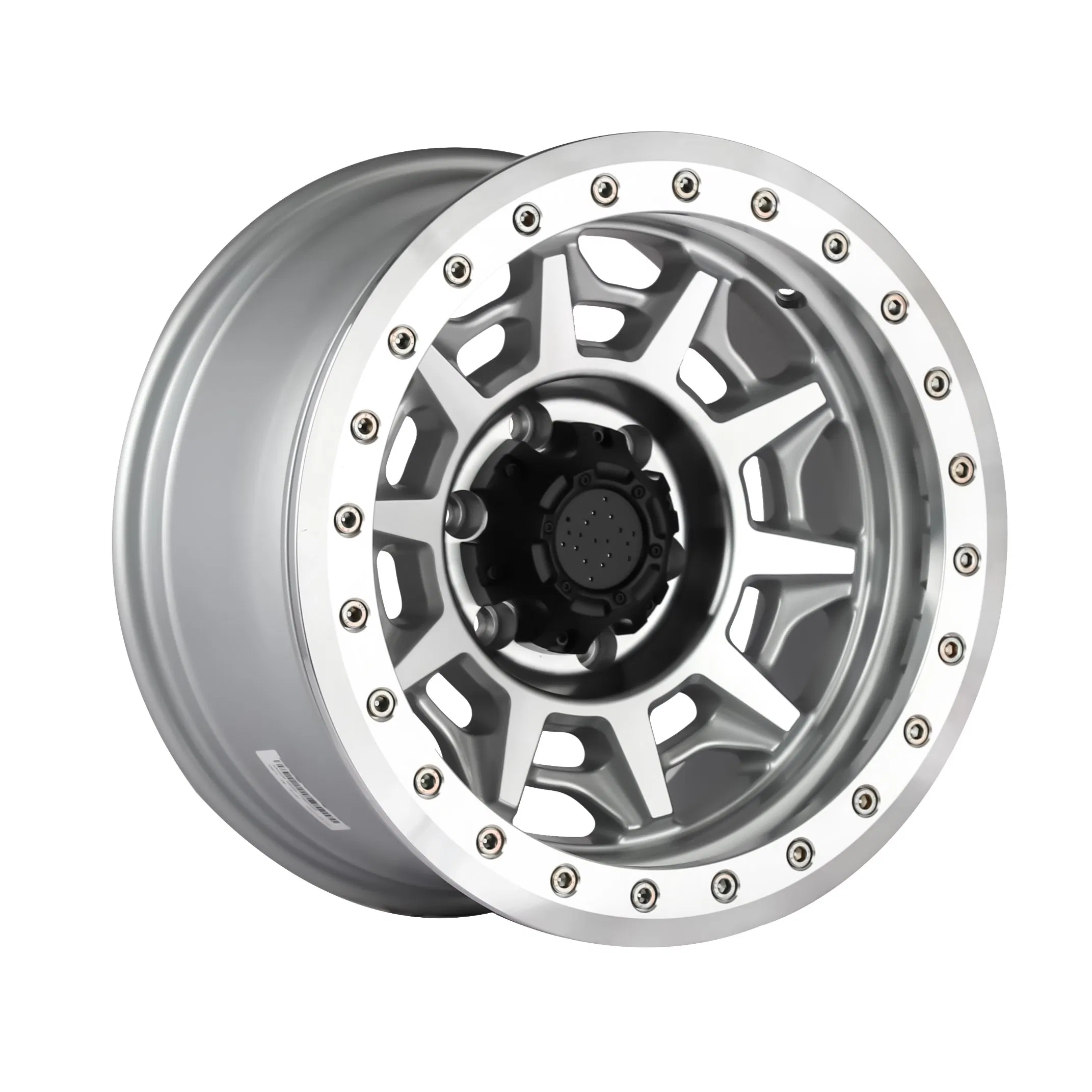 Lightweight Silver True Beadlock Alloy Wheel for Cars