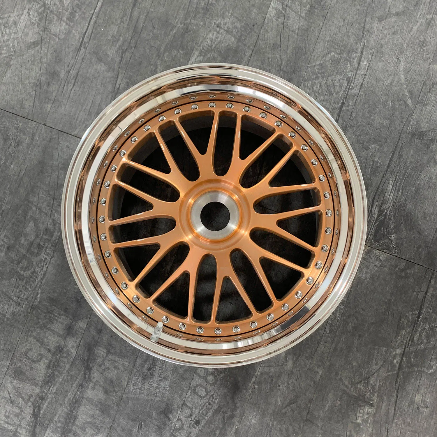 Hot Selling Car Wheels Oy17053 3 Piece Split Rims Custom Forged Alloy Wheel Rim Bright for Replace