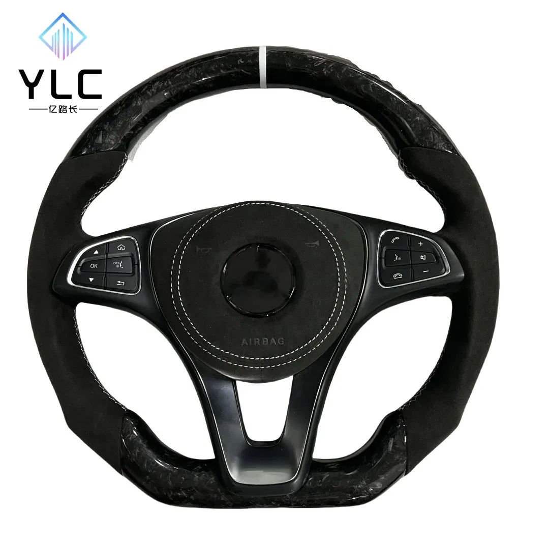 Custom Amg Sports Carbon Fiber Steering Wheel Fit for Mercedes-Benz Models W212 W213 W205 W247 W463 W253 W166 W204