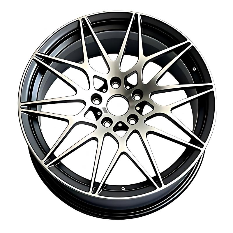 Hot Selling 5 Split Spoke Black Machined Car Alloy Wheels for BMW/Audi/VW