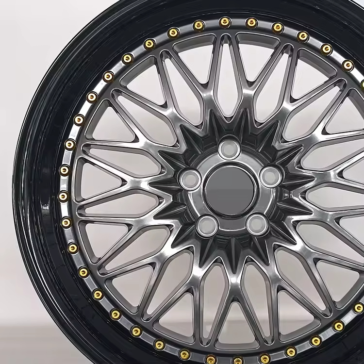 16/17/18/19inch Staggered Passenger Rims Silver Lip 16X7 17X7.5 18X8.5 19X8.5 19X9.5 4X100 4X108 4X114.3 5X100 5X114.3 Wire Spokes Car Alloy Wheels